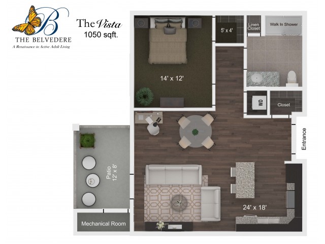 The Belvedere Vista floorplan