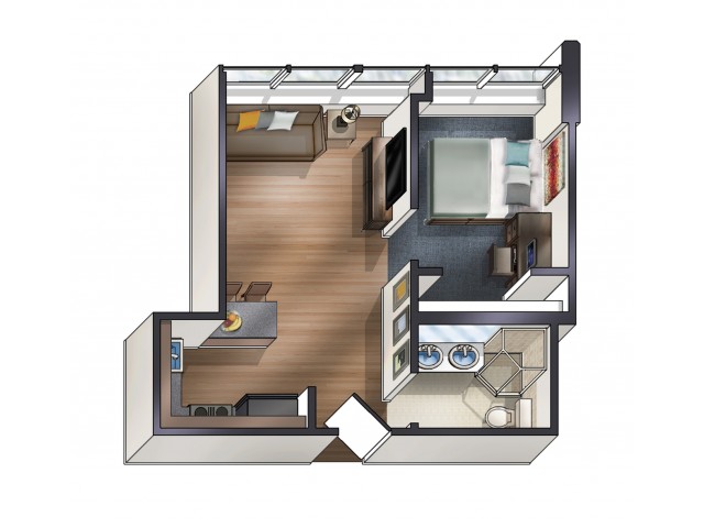 A4 Floor Plan | University Plaza  | Apartments Near NIU