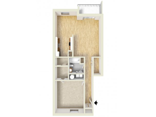 One bedroom apartment | Whiteland West Apartments
