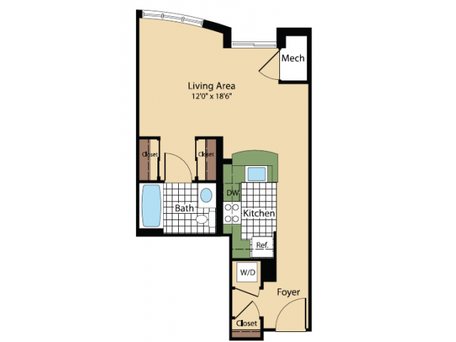 Studio Apartments Arlington VA | Meridian at Pentagon City Studio Apartments Arlington VA | Meridian at Pentagon City