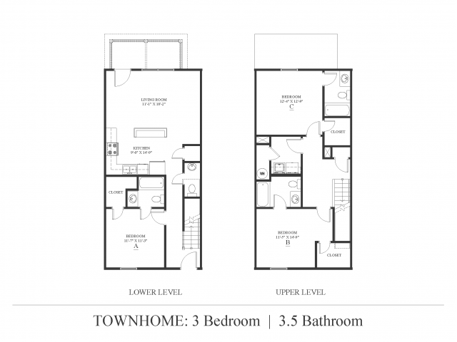 3 bedroom Townhome
