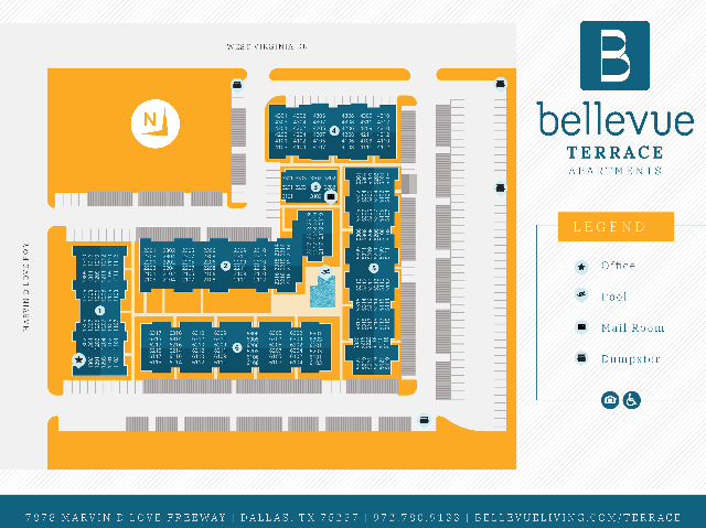 Bellevue Terrace Site Map