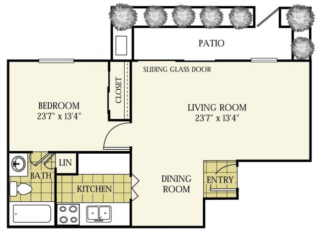 the clipper 1 bed apartment reserve at lake pointe