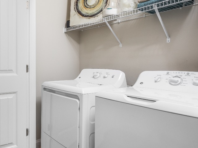 Laundry Room with Washer and Dryer