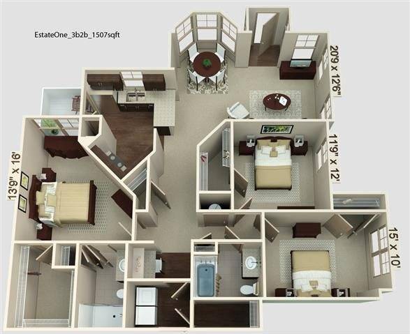 Estate 1 Floor Plan Image