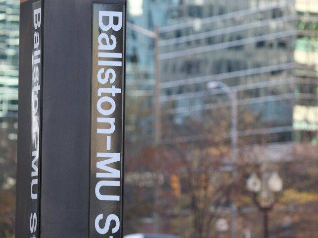 Ballston Metro Station Sign