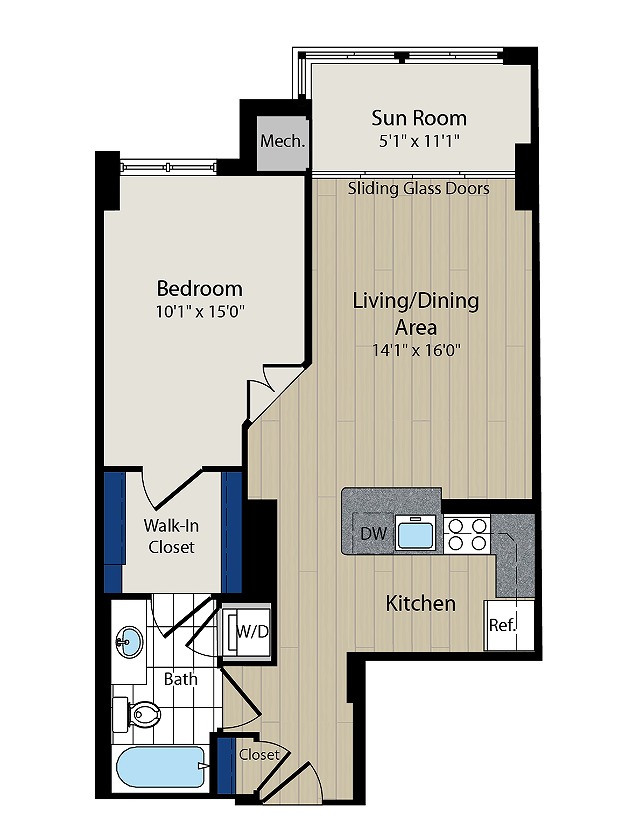 Floor Plan 6 | Meridian at Courthouse Commons 4