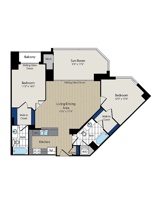 Floor Plan 3 | Meridian at Courthouse Commons 3