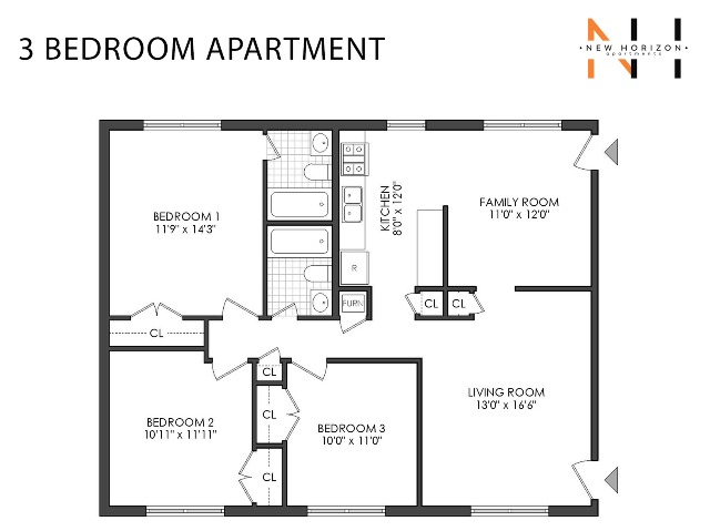 Bedroom 1 Bath 864 Sq Ft Pdf Floor Plan