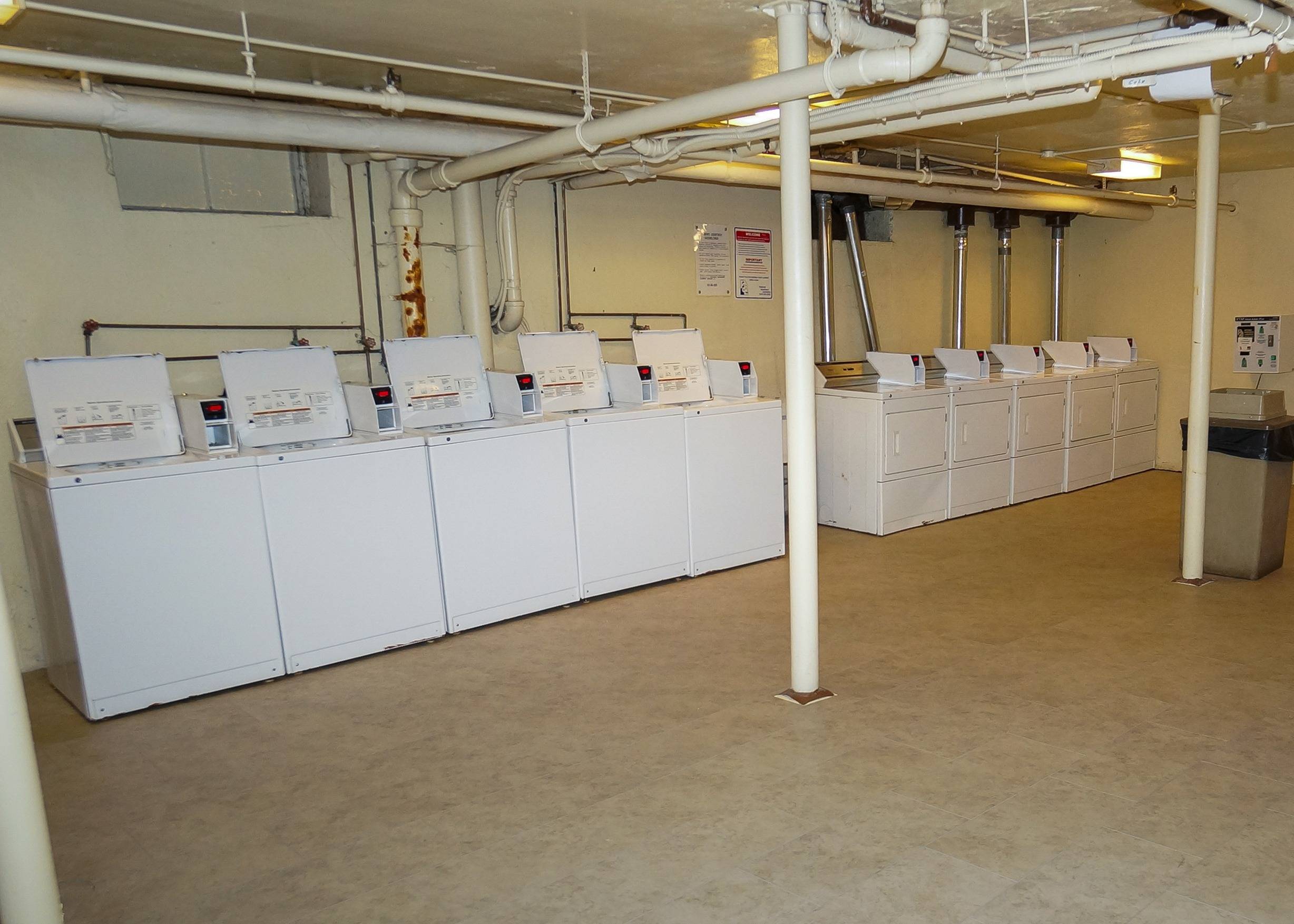 Laundry facilities at the Georgian Building.