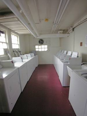 Laundry facilities for the Arlington Houses located in the Arlington Building