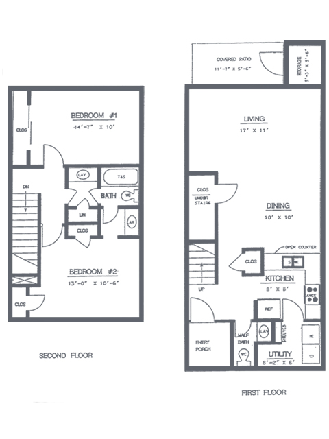 2 Bedroom 1 Bath Bed Apartment Timber Ridge Homes Timber Ridge Apartment Homes, House Plans For 2 Bedroom 2 Bath Homes