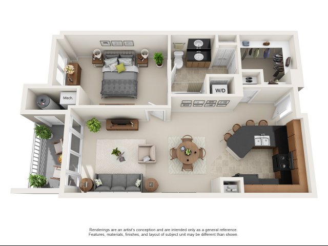 A1 1 Bed Apartment The Encore On 7th Apartments