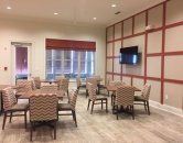 Resident Activity Lounge with TV l Monterey Pointe