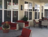 Outdoor seating area l Monterey Pointe Apartments