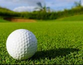 Image of a golf ball on a golf course l Monterey Pointe Apartments