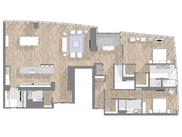 3 Bed Bath Apartment In Nashville Tn 505 High Rise Iniums All Floor Plansp1