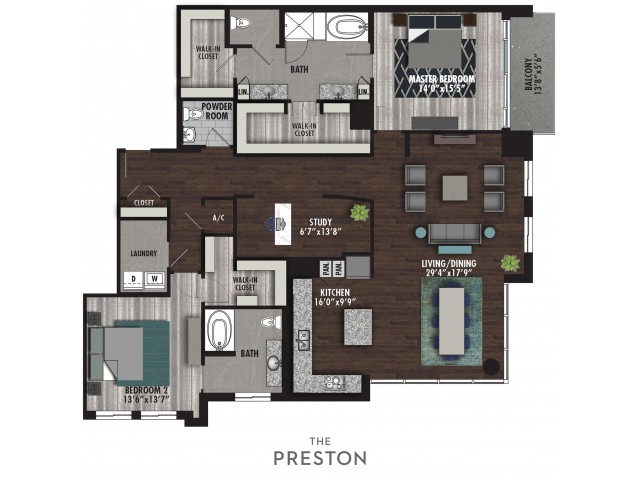 2 Bed 2 5 Bath Apartment In Dallas Tx Preston Hollow