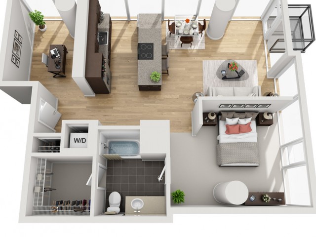 1fd 1 Bed Apartment Env Chicago River North Apartments 1fd 1 Bed Apartment Env Chicago