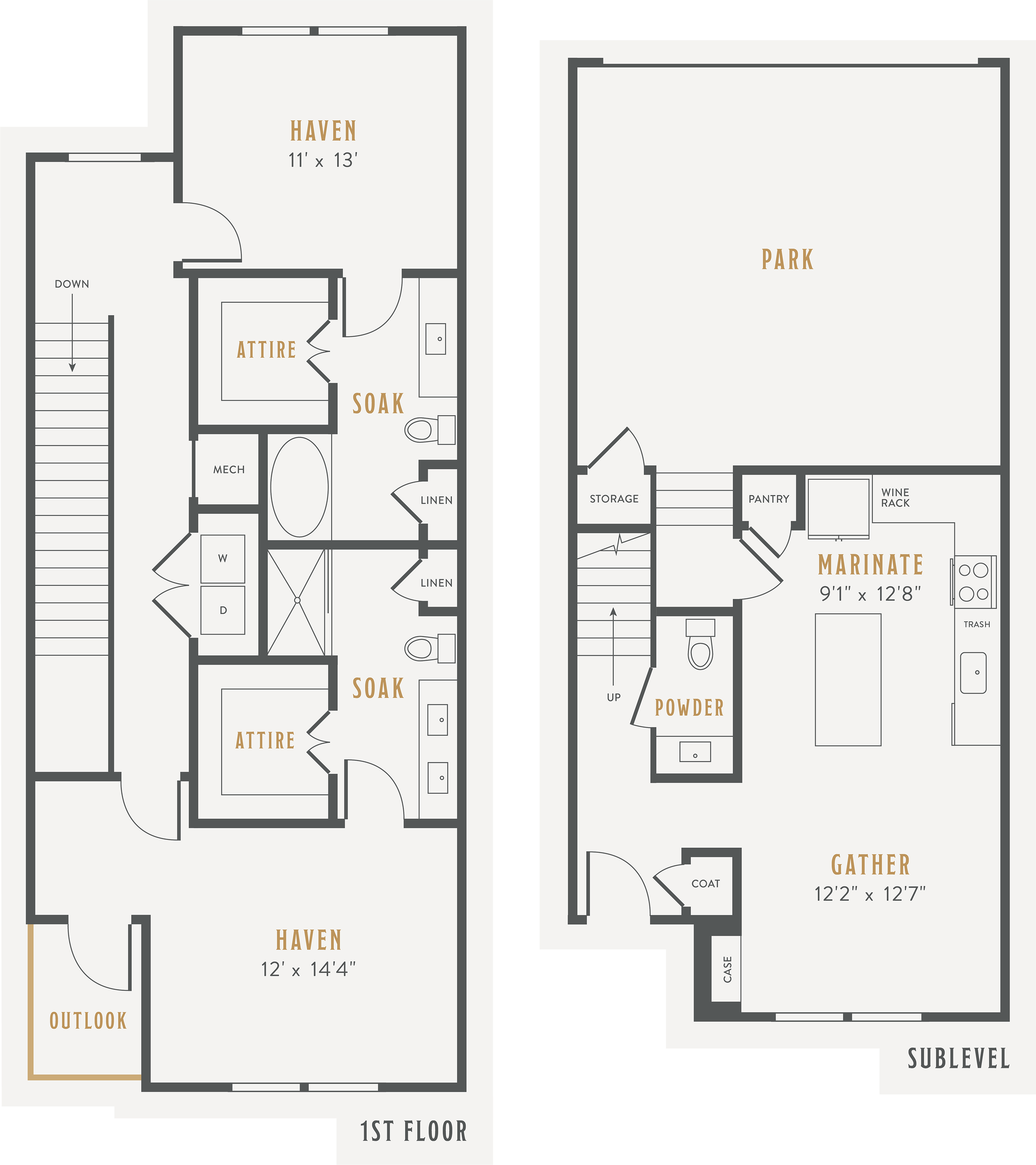 Attached Garage Two Bedroom Two And A Half Bath Kitchen Pantry