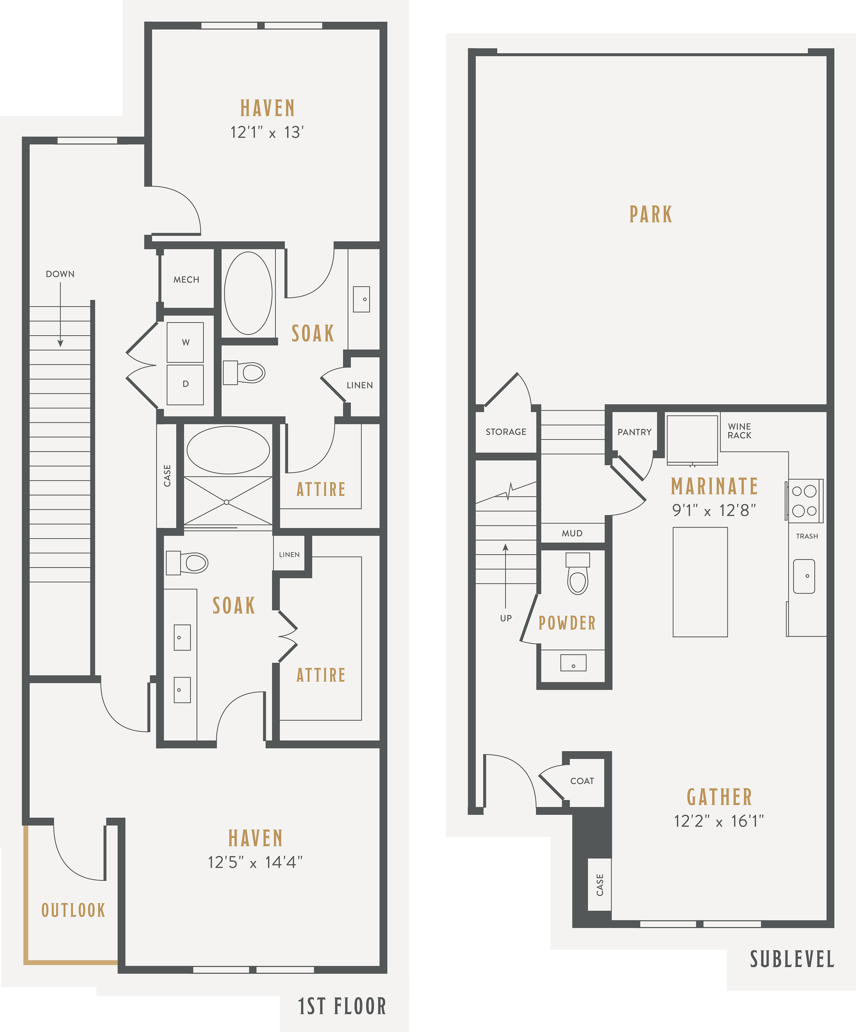 Attached Garage Two Bedroom Two And A Half Bath Kitchen Pantry