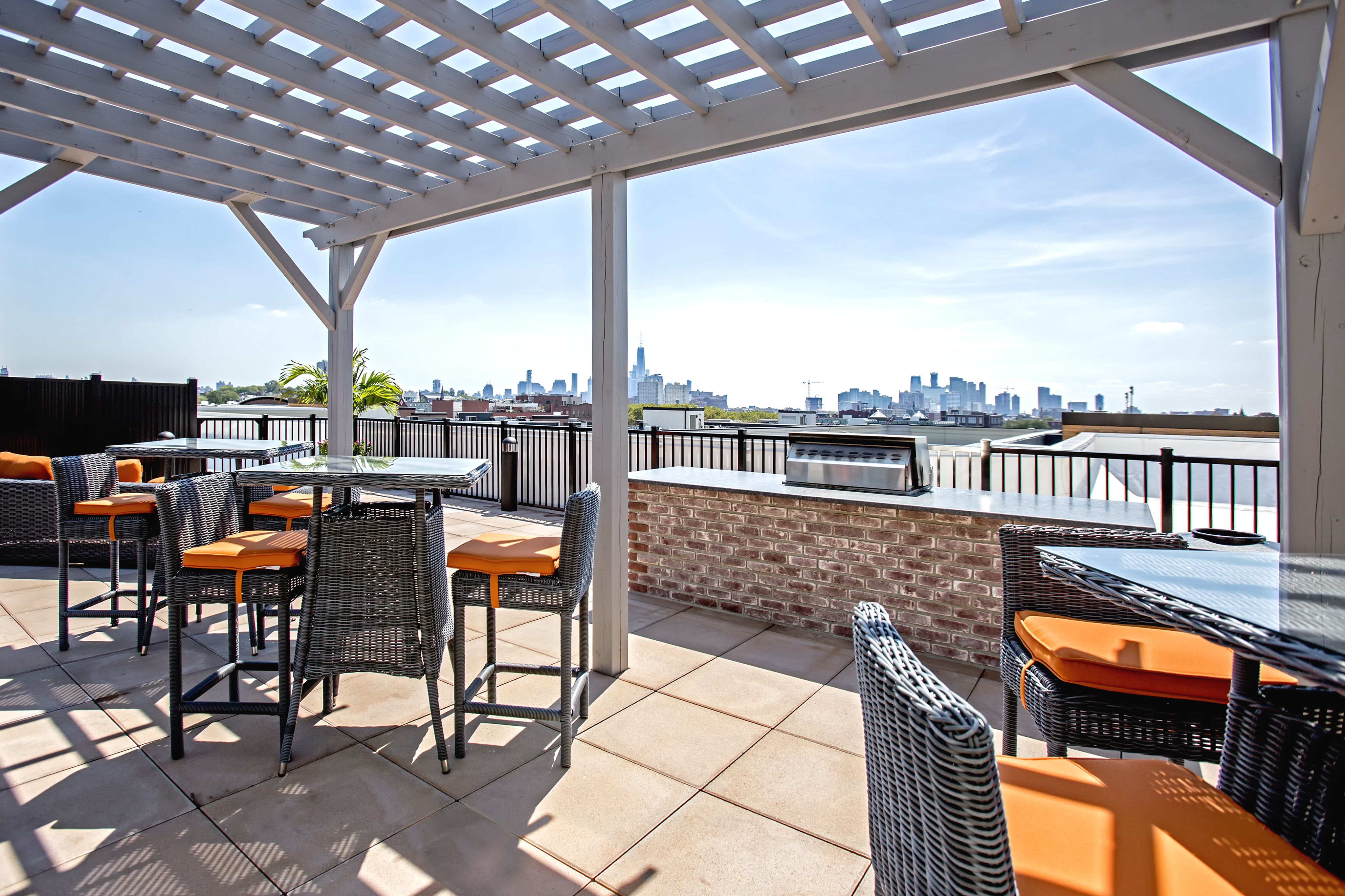 Roof Top Lounge Area with Grill