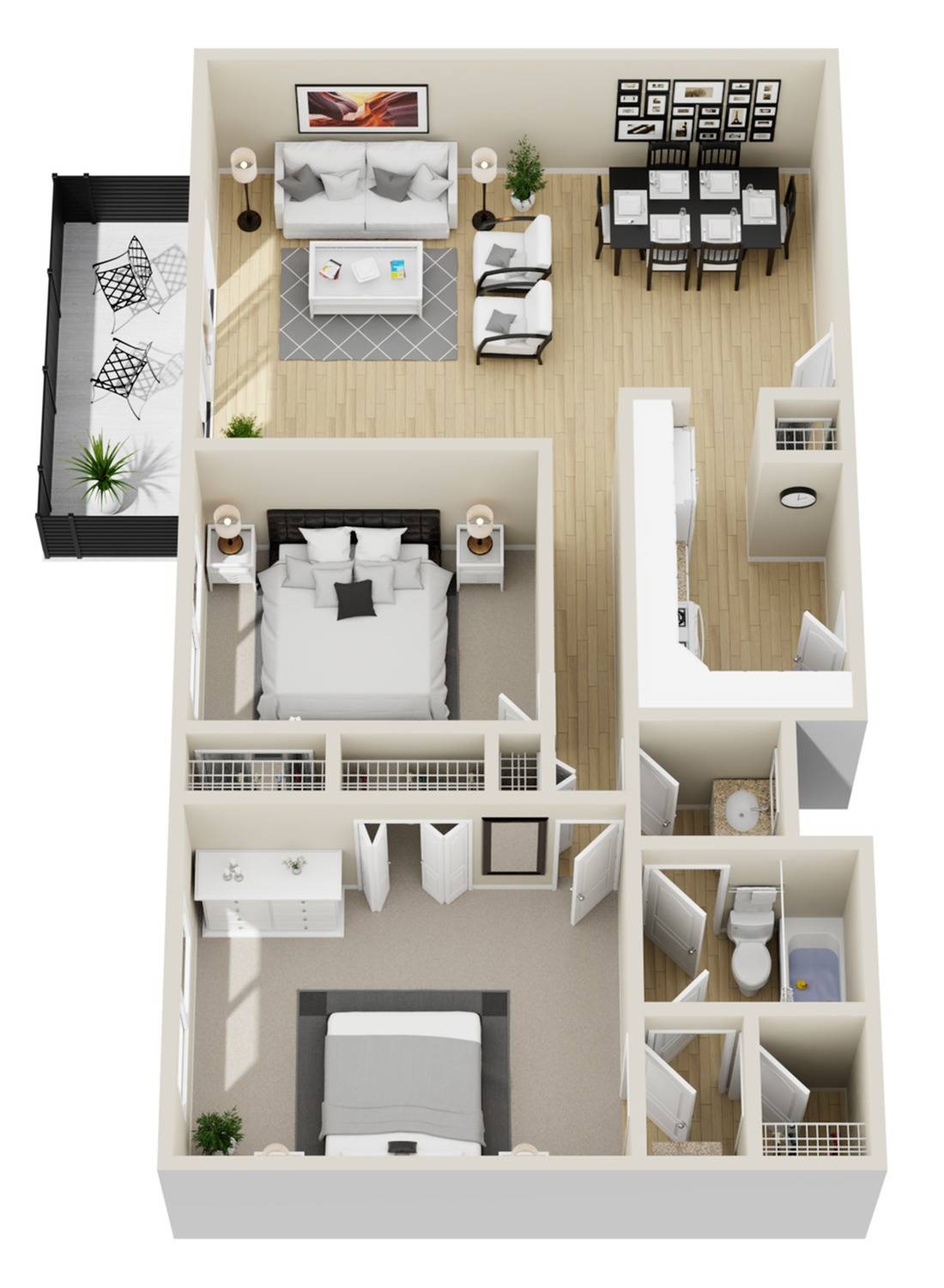Esprit 2x2 Floor Plan