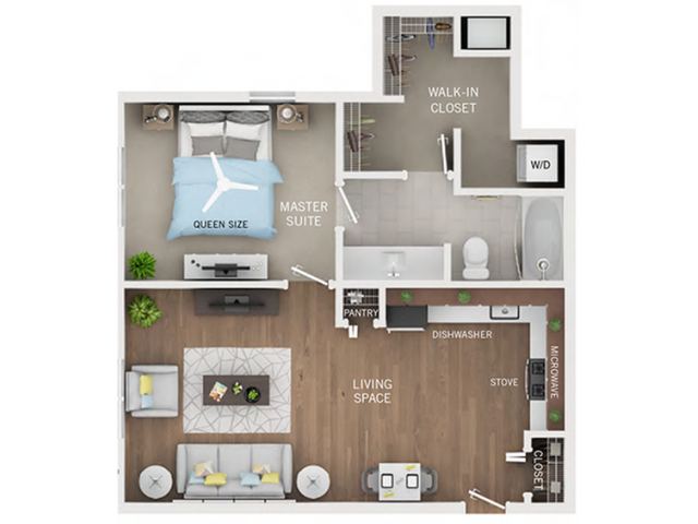1 bed / 1 bath apartment in ann arbor mi | oakcliff apartments