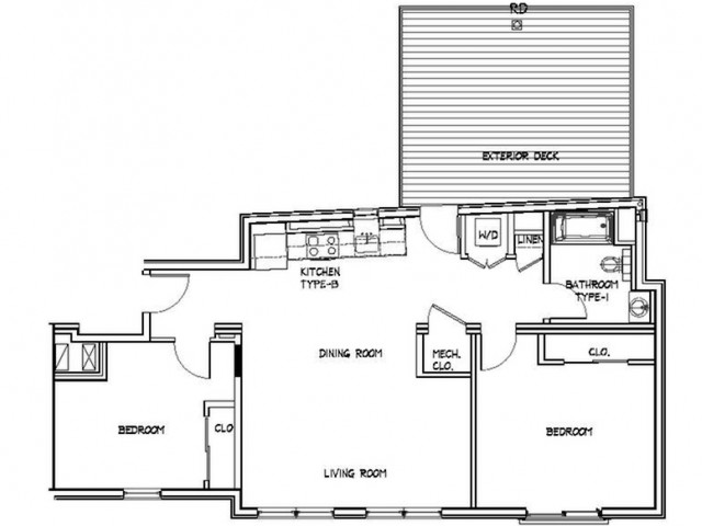 Floor Plan 15 | Apartments For Rent Allston MA | Trac 75