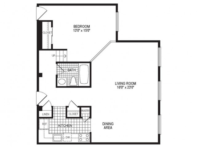 A1c 1 Bed Apartment Stockbridge Court