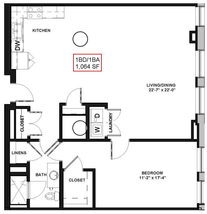 1 Bed / 1 Bath Apartment in Rochester NY | Spectra at Sibley Square 1 Bed / 1 Bath Apartment in Rochester NY | Spectra at Sibley Square