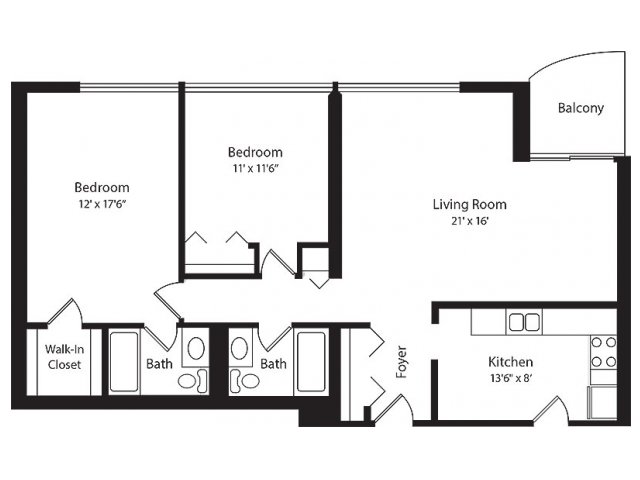 2 Bed 2 Bath Apartment In Chicago Il The Pavilion