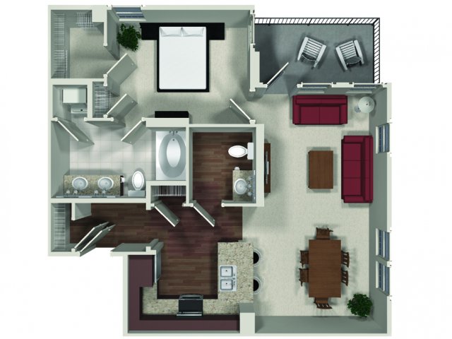 1 Bed 15 Bath Apartment In Woodland Hills Ca Carabella At