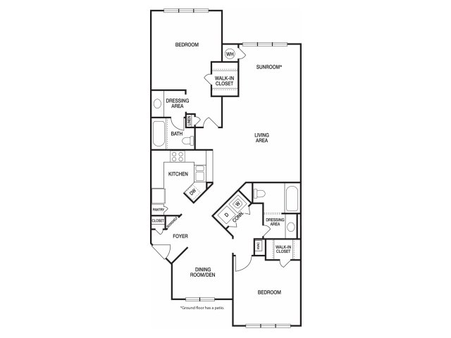 2 Bed Bath Apartment In Atlanta Ga The Prato Midtown Apartments B4 B41
