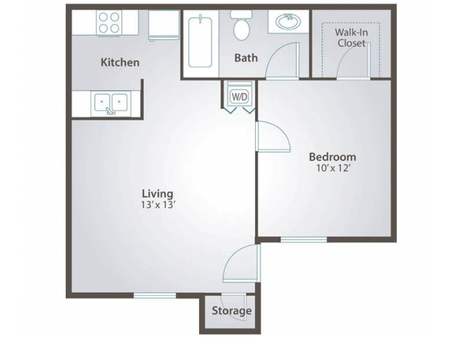 1 Bed 1 Bath Apartment In College Station Tx Stadium