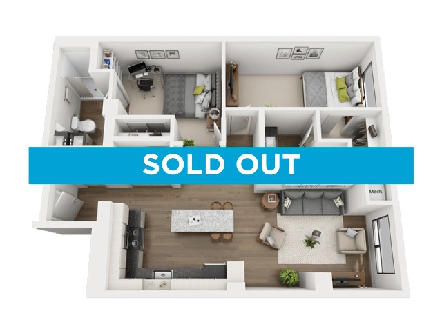 2 BED 2 BATH - B4 - SOLD OUT