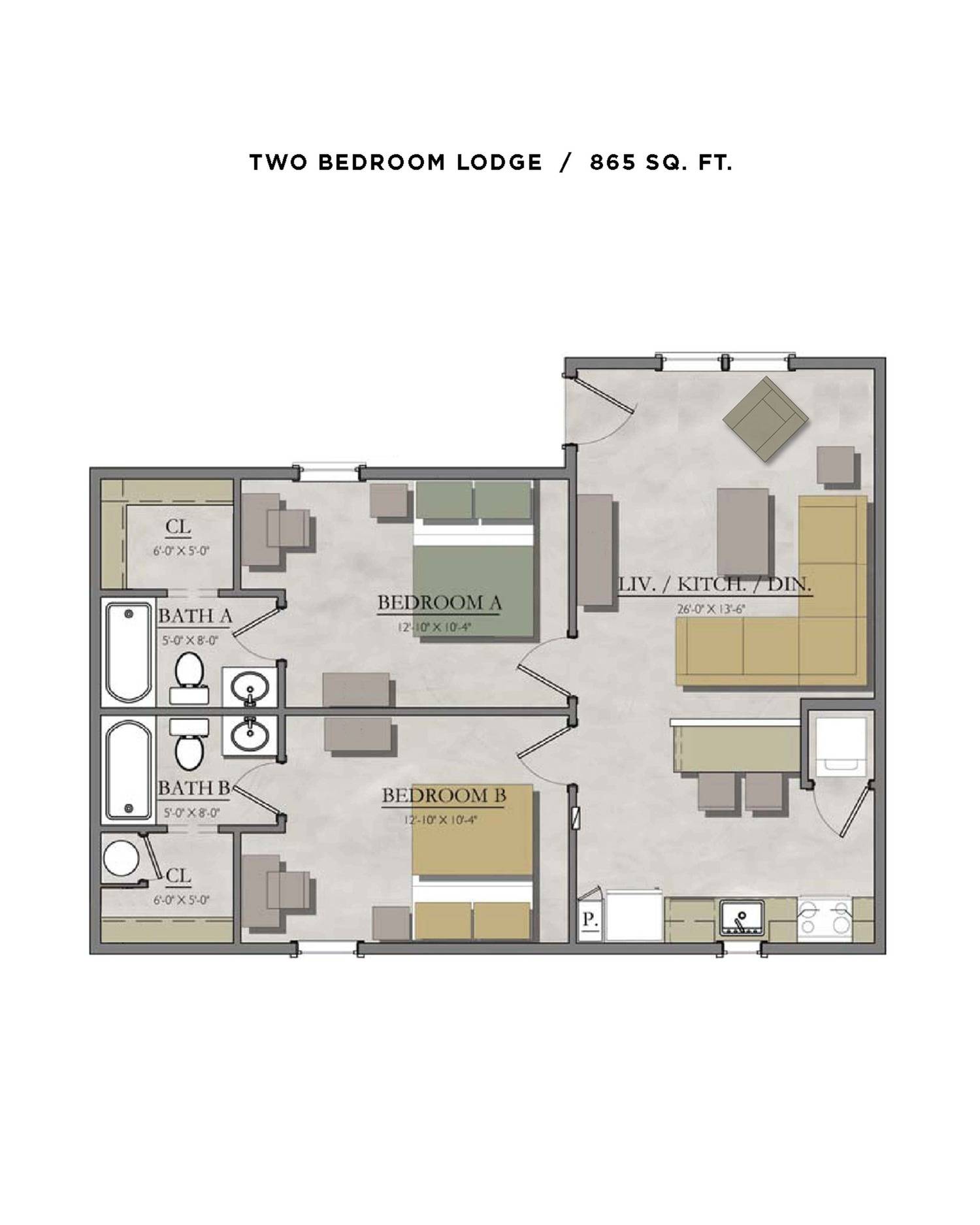 2 bedroom Lodge