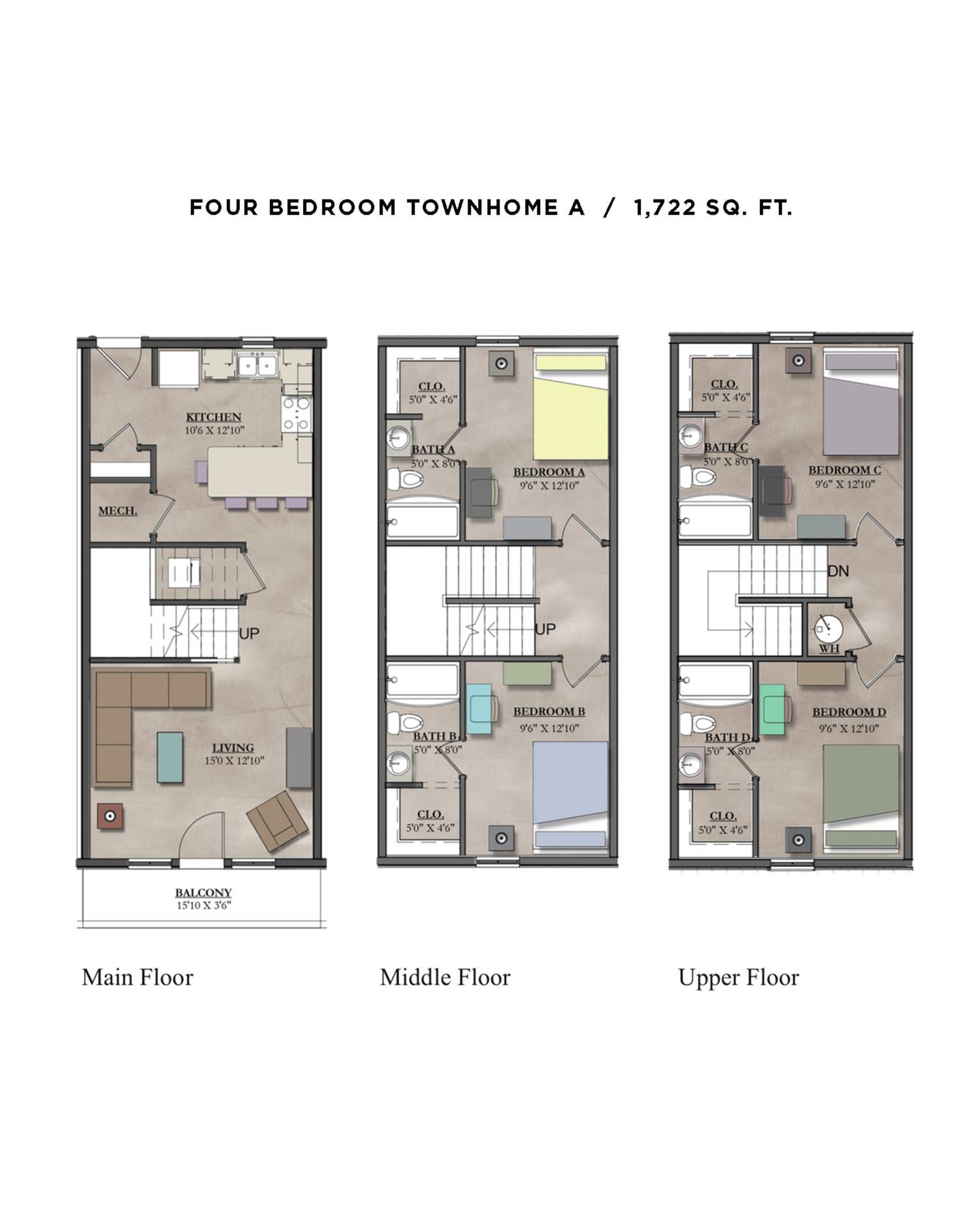 4x4 Townhome A