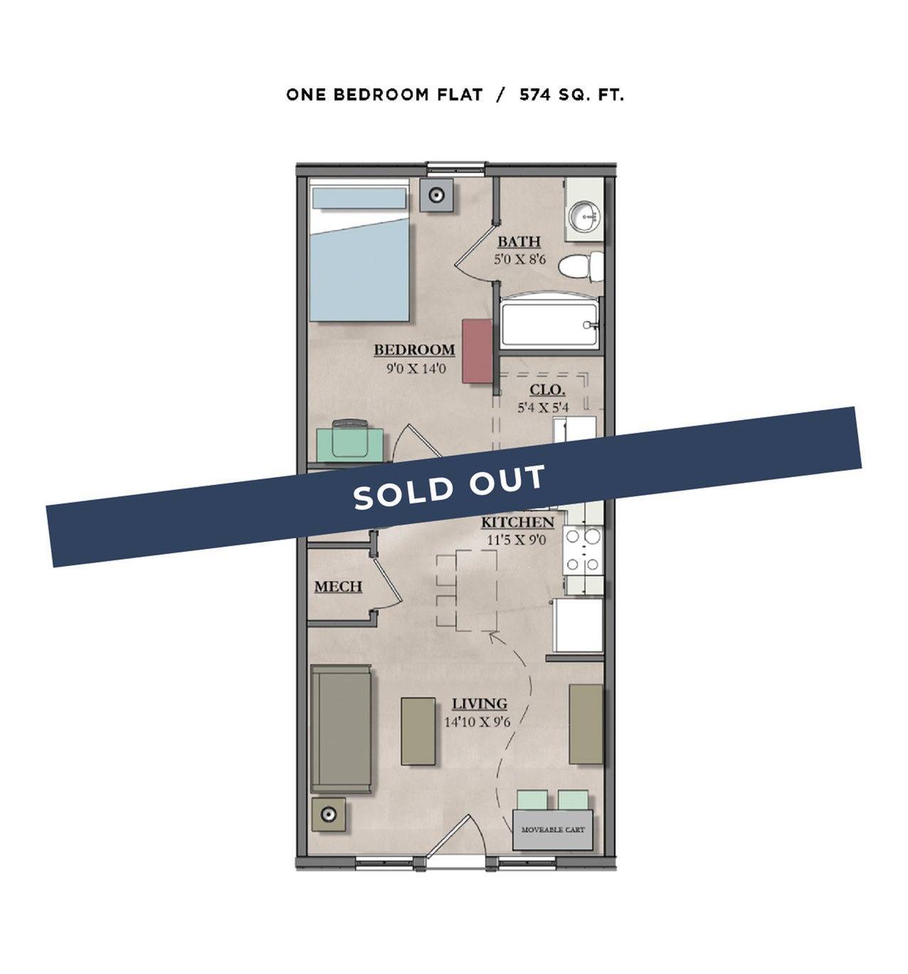 1 bedroom Flat - Sold Out