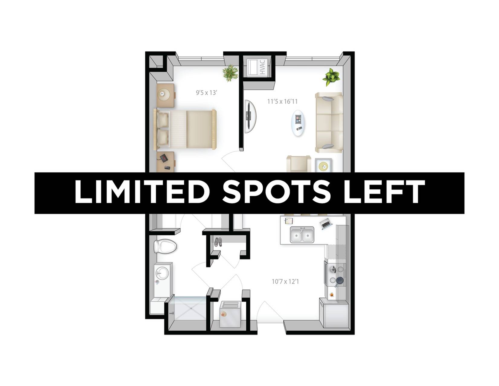 1BR/1BA - Tower 4