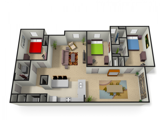 Floor Plans | The Lofts | Off-Campus Apartments For Students