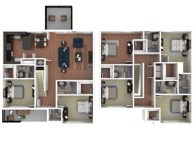 6 bed / 6.5 bath apartment in tucson az | the retreat at tucson