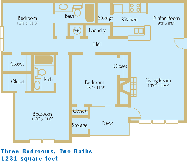 3B/2B 3 Bed Apartment Vaughn Lakes