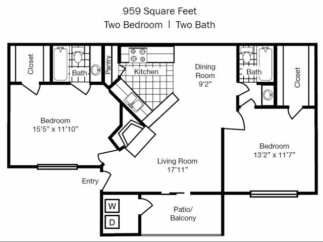 2 Bed Bath Apartment In Jacksonville Fl Bentley Green E