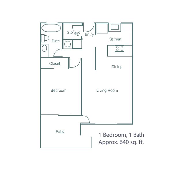 1 Bed / 1 Bath Apartment in San Jose CA | Sierrabrook