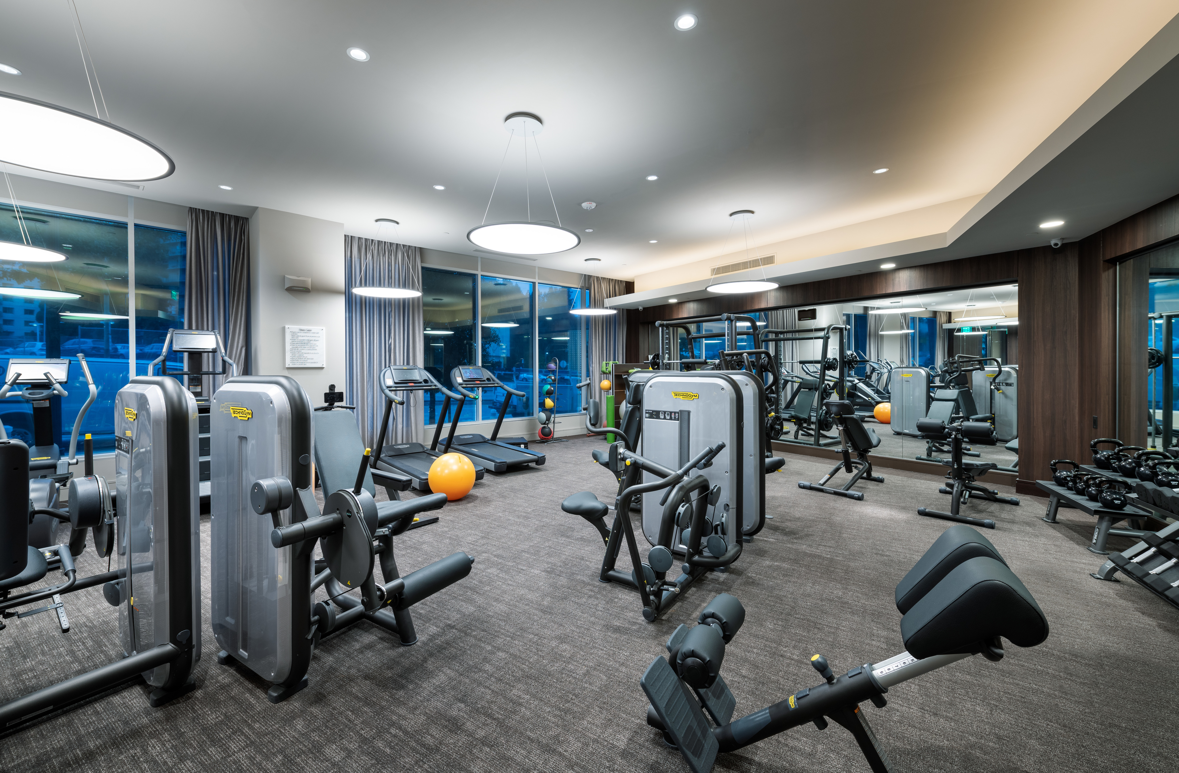 24-hr Fitness Center with TechnoGym Cardio and Strength Equipment at Hanover Broadway