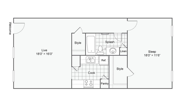 The Hub at Baton Rouge Apartment Homes Apartments For Rent Baton Rouge LA 70808 Floor Plan