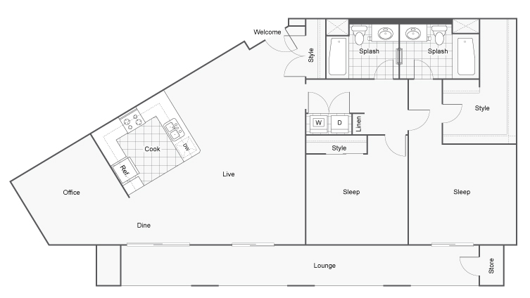 2 Bed 2 Bath Apartment In San Diego Ca Arrive Mission Valley