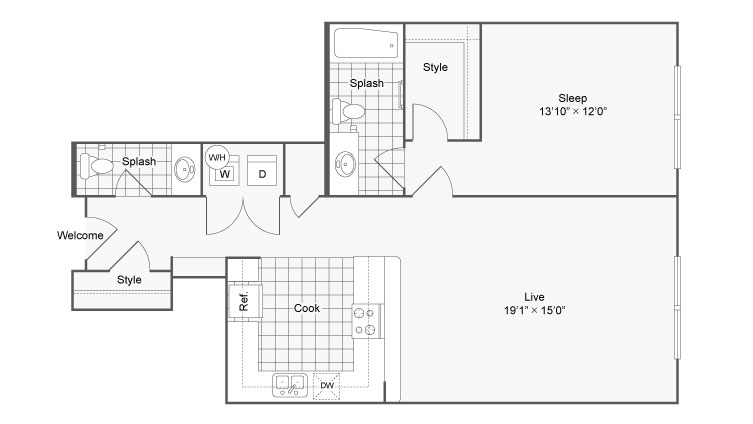 48 Bed 4848 Bath Apartment In San Antonio TX Arrive Eilan Fascinating 1 Bedroom Apartments San Antonio Tx Style Plans 48 Bed 4848 Bath Apartment In San Antonio TX Arrive Eilan Fascinating 1 Bedroom Apartments San Antonio Tx Style Plans