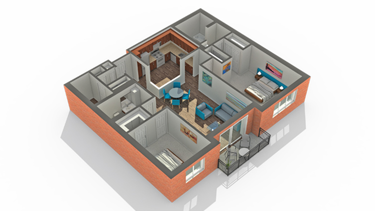 Floor Plan | Apartments Vernon Hills IL | Arrive Town Center